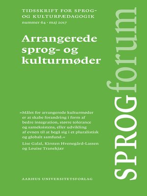 cover image of Arrangerede sprog- og kulturmoder